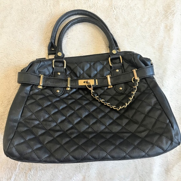 Steve Madden Bparker Quilted Satchel Purse - Picture 2 of 7
